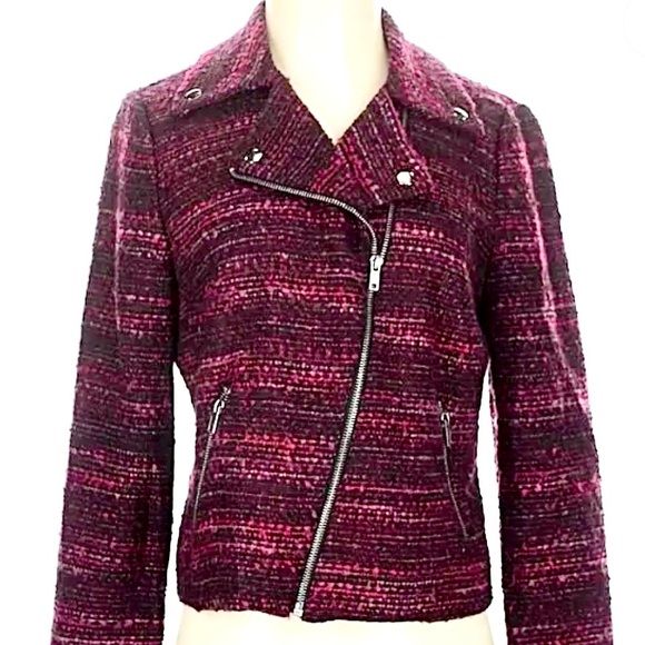 Dana Buchman Women's Black and Red Tweed Blazer NWT - Picture 2 of 12